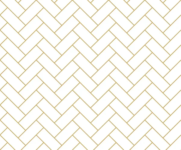Modèle Sans Couture Géométrique Doré Isolé Sur Fond Blanc — Image vectorielle