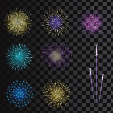 Havai fişeklerle soyut arkaplan, alanı kopyala