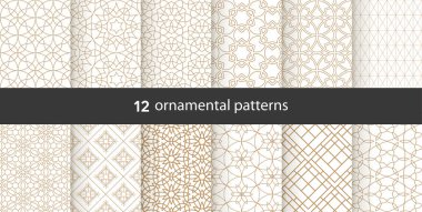 Elementlerle birlikte yaratıcı kusursuz desen, boşluğu kopyala