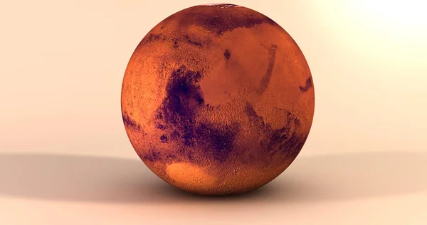 Scen Med Planeten Mars Gedigen Bakgrund — Stockfoto