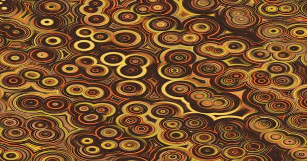 Vintage/retro background of brown circles making a pattern.