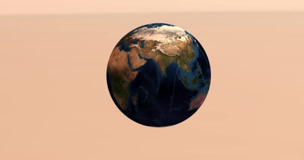 Animation Comparison Sun Earth — Stock Video