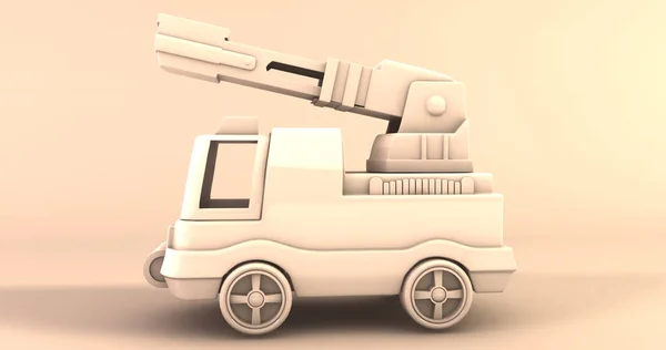 Una Escena Una Animación Dibujos Animados Camión Bomberos — Foto de Stock