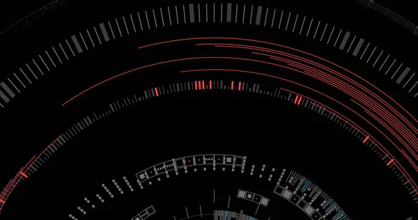 Scene Circle Making Patterns Lines Colors — Stock Photo, Image