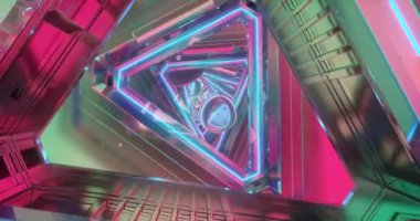 Farklı şekiller yapmak kavramsal/soyut geometrik renkli hareketi animasyonu.