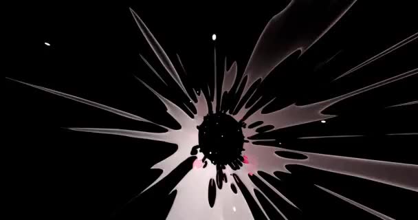 Una Scena Astratta Esplosione Colorata Sull Universo — Video Stock
