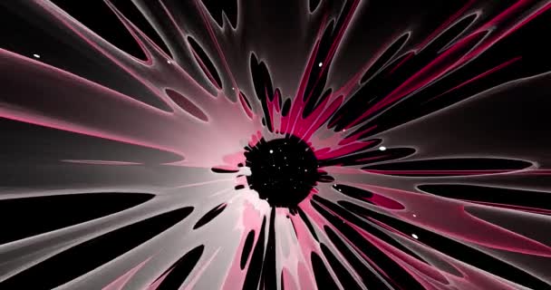 宇宙でカラフルな爆発の抽象的なシーン — ストック動画