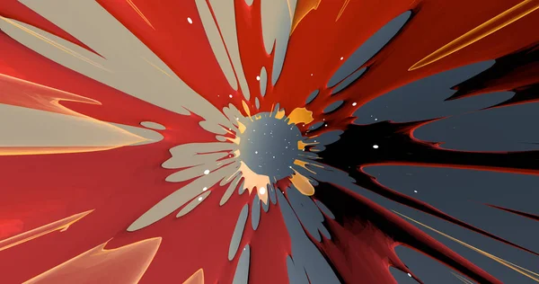 Uma Cena Abstrata Uma Explosão Colorida Universo — Fotografia de Stock