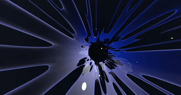Une Scène Abstraite Une Explosion Colorée Sur Univers — Photo