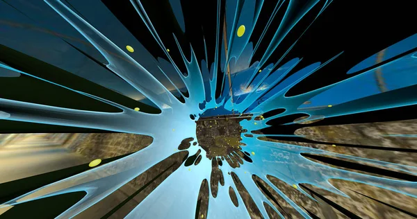 Abstrakt Scen Färgstark Explosion Universum — Stockfoto