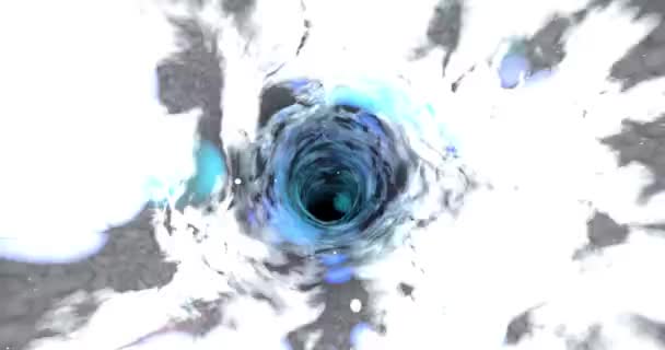 Una Scena Tunnel Spaziale Vasto Universo — Video Stock