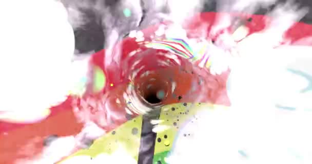 Многоцветный Абстрактный Фон Линиями — стоковое видео