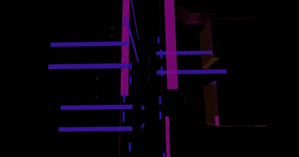 Technologiczne Abstrakcyjne Tło Kawałkami Kolorze Fioletowym — Zdjęcie stockowe