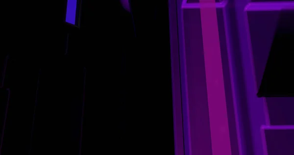 Технологический Абстрактный Фон Фиолетовыми Деталями — стоковое фото