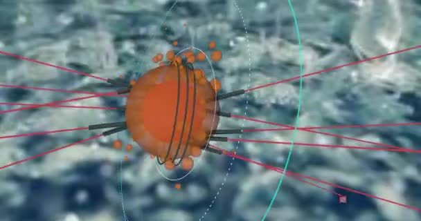 Науково Фантастичний Абстрактний Фон Фігурами Створюють Візерунки — стокове відео