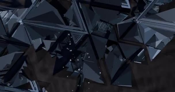 Streszczenie Tła Wykonane Przez Kolory Trójkąty Podejmowania Wzorów — Wideo stockowe