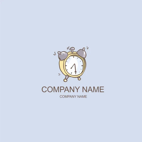 Vector Logo Watch Company — Stock Vector