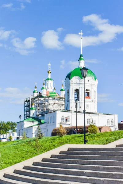Lesosibirsk Russia June 2019 Old Russian Orthodox Church Facade — Stock Photo, Image