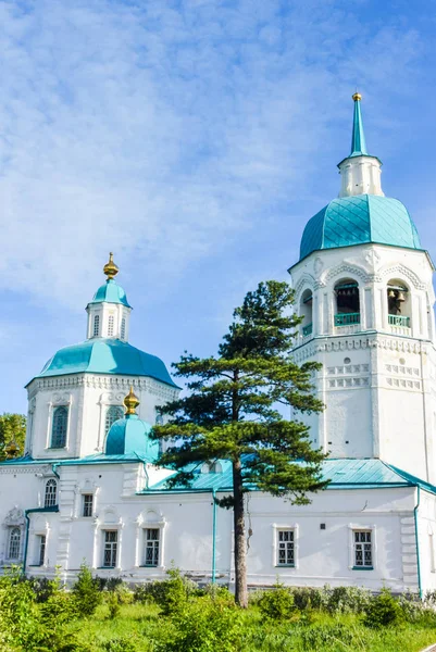 Lesosibirsk Ρωσία Ιούνιος 2019 Παλαιά Ρωσική Ορθόδοξη Εκκλησία Εκτός Πρόσοψης — Φωτογραφία Αρχείου
