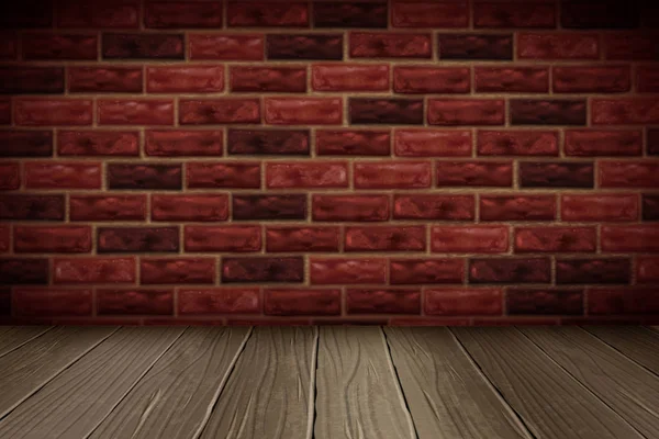 Retro roten Backstein Wand Hintergrund — Stockvektor