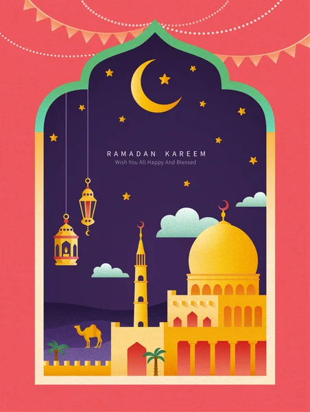 Ramadan Kareem affisch — Stock vektor