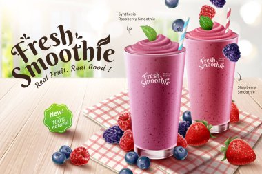 Mix Berry Smoothie reklamları