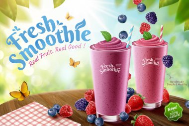 Mix Berry Smoothie reklamları
