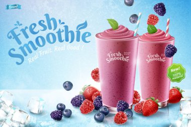Mix Berry Smoothie reklamları