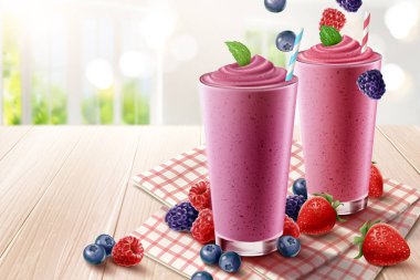 Mix Berry Smoothie reklamları