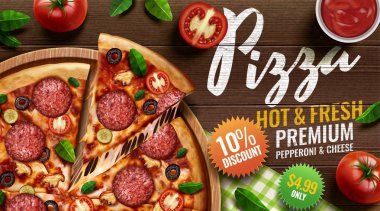 Pepperoni pizza reklamları