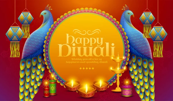 Happy Diwali design — Stock Vector