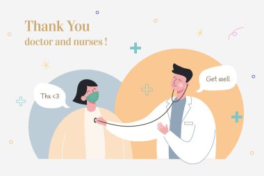 Coronavirus 'la savaştığınız için teşekkürler doktor ve hemşireler.