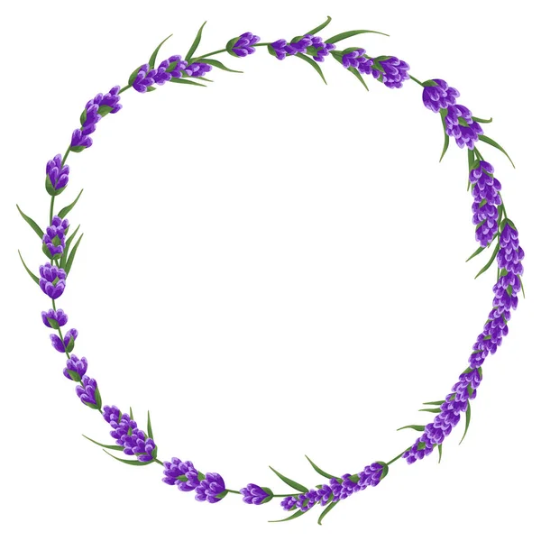 Fondo Flores Lavanda Púrpura Flores Acuarela Estilo Flores Elegantes Ilustración — Vector de stock