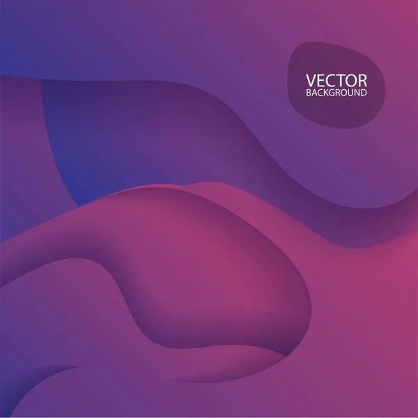 Fond Géométrique Coloré Composition Des Formes Fluides Eps10 Illustration Vectorielle — Image vectorielle