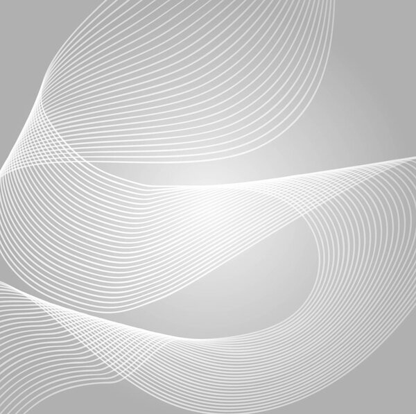 Wave of the many colored lines. Abstract wavy stripes on a white background isolated. Creative line art. Vector illustration EPS 10. Design elements created using the Blend Tool. Curved smooth tape. vector