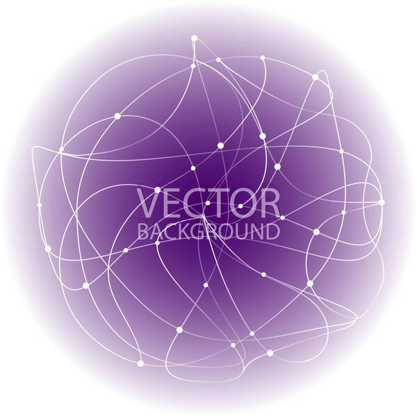 Творческий абстрактный геометрический фон с глянцевыми кругами. Вектор
