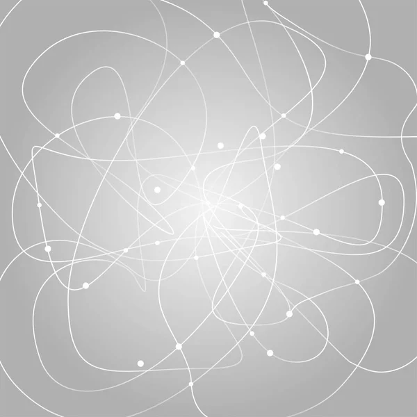 Kreative Abstrakte Geometrische Hintergrund Mit Glänzenden Kreisen Vektor — Stockvektor