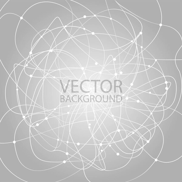 Creative abstract geometric background with glossy circles. Vector