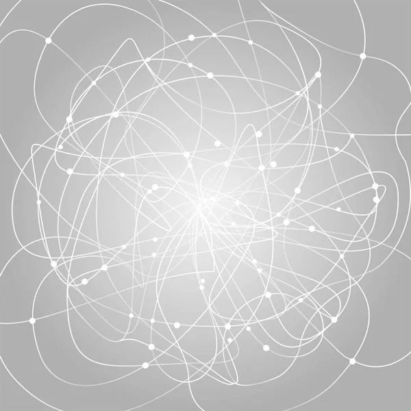 Fond Géométrique Abstrait Créatif Avec Des Cercles Brillants Vecteur — Image vectorielle