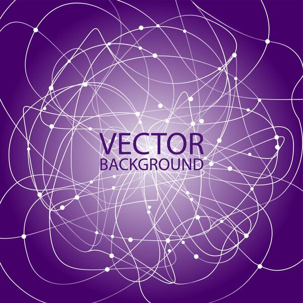 Творческий абстрактный геометрический фон с глянцевыми кругами. Вектор
