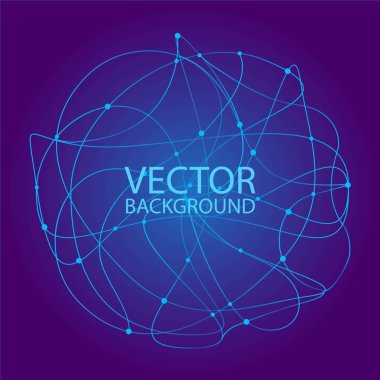 Yaratıcı soyut geometrik arka plan parlak daireler ile. Vektör