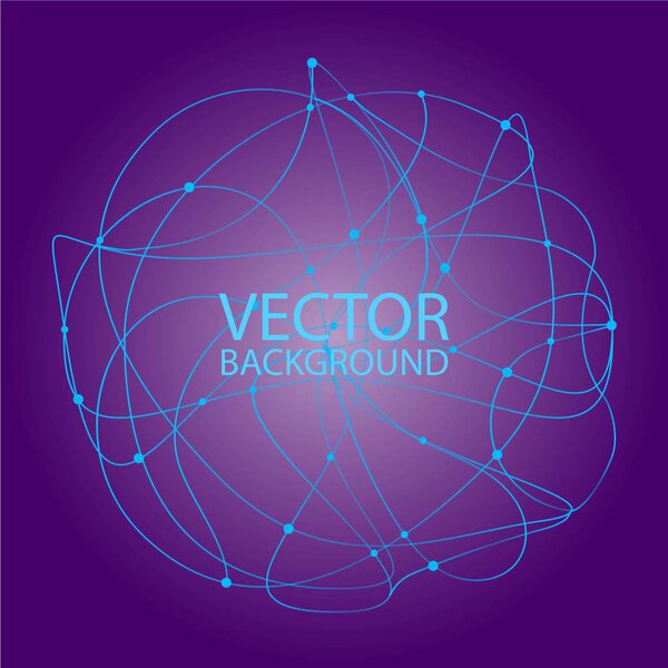 Творческий абстрактный геометрический фон с глянцевыми кругами. Вектор
