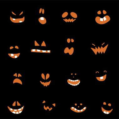 Soyut renkli Halloween, Pumpkins ile illüstrasyon arka plan. Cadılar Bayramı için sonbahar illüstrasyon