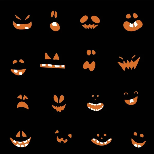 Halloween coloré abstrait, fond d'illustration avec des citrouilles. illustration d'automne pour Halloween — Image vectorielle