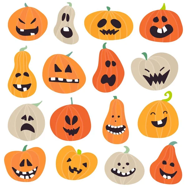 Abstract colorful Halloween, illustration background with Pumpkins. Осенняя иллюстрация к Хэллоуину — стоковый вектор