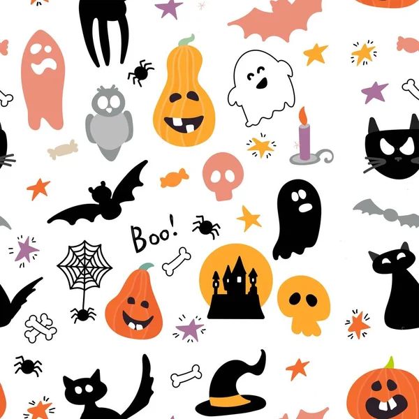 Abstract colorful Halloween, illustration background. Осенняя иллюстрация к Хэллоуину — стоковый вектор