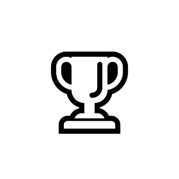 Icono de copa de premio aislado sobre fondo blanco. Vector EPS 10 — Vector de stock
