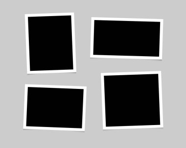 Boş fotoğraf çerçevesi boş. Vektör EPS 10