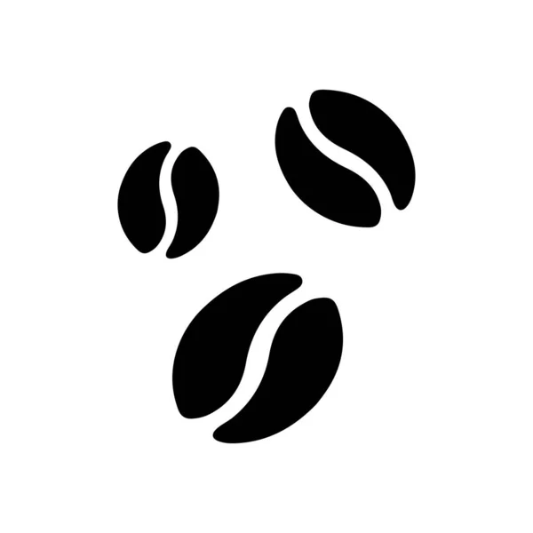 Signo del grano de café. Icono de grano de café aislado. Vector EPS 10 — Vector de stock