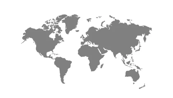 Карта Світу Ізольований Символ Стокові Векторні Ілюстрації Епс — стоковий вектор